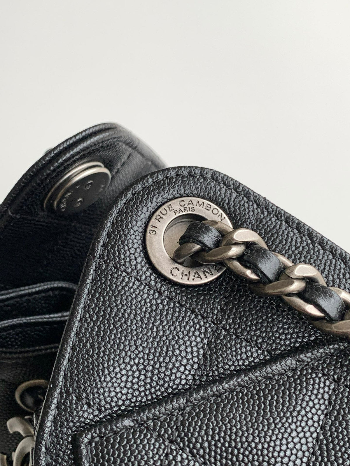 CHANEL 25S HOBO BAG 22 IN BLACK CAVIAR LEATHER STYLE 1